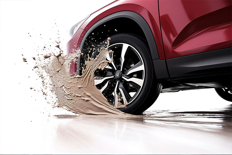 Loose splash shield