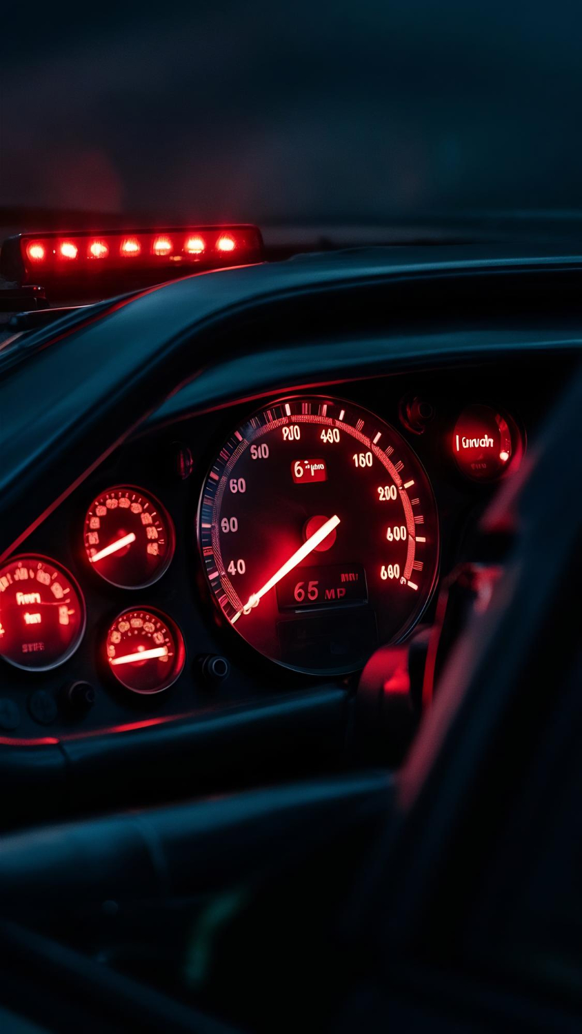 Warning light on the dashboard